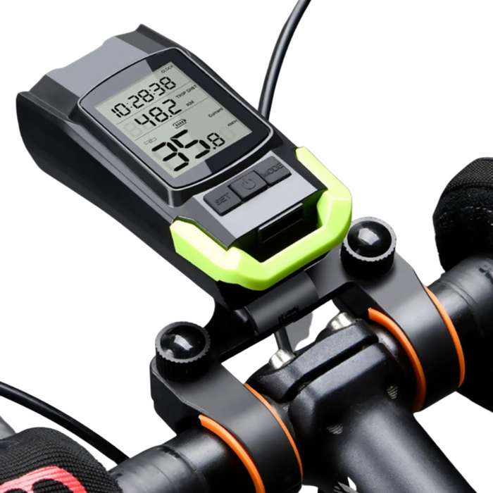 3-in-1 Bicycle Speedometer Rechargeable T6 LED Bike Light