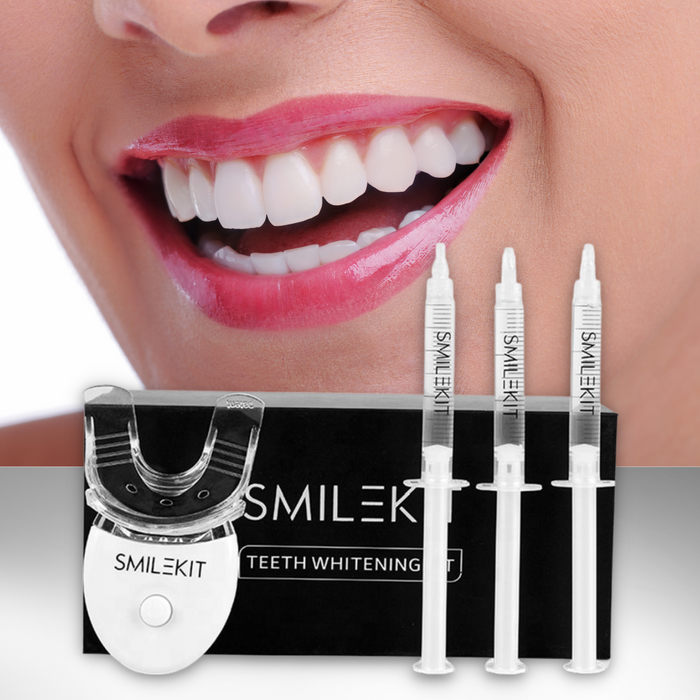 Professional Oral Teeth Whitening Kit with LED Light