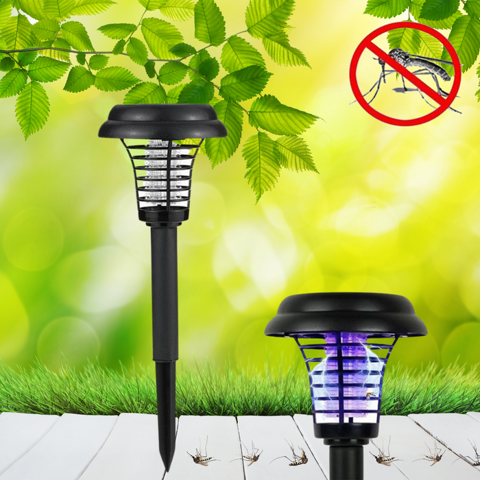 Solar Powered Outdoor LED Mosquito and Bug Zapper