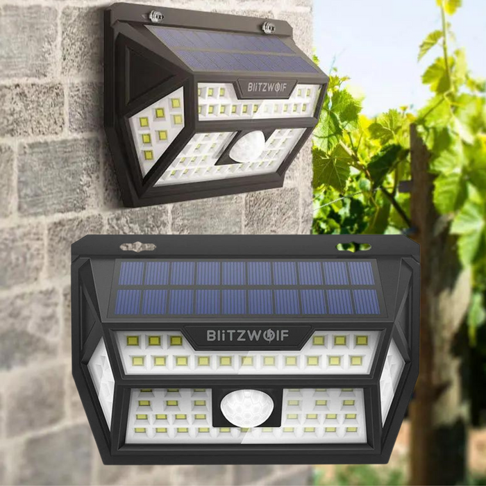 Solar Powered 62 LED PIR Motion Sensor Outdoor Garden Light