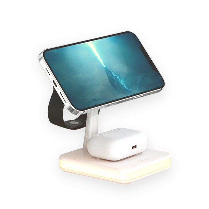 Fast Charging 25W Magnetic Wireless Charging Station - USB Powered