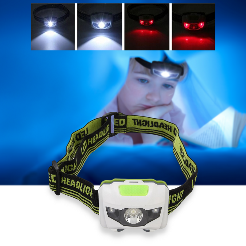 T16 Head-Mounted Multi-functional 2 in 1 Headlight Flashlight Torch