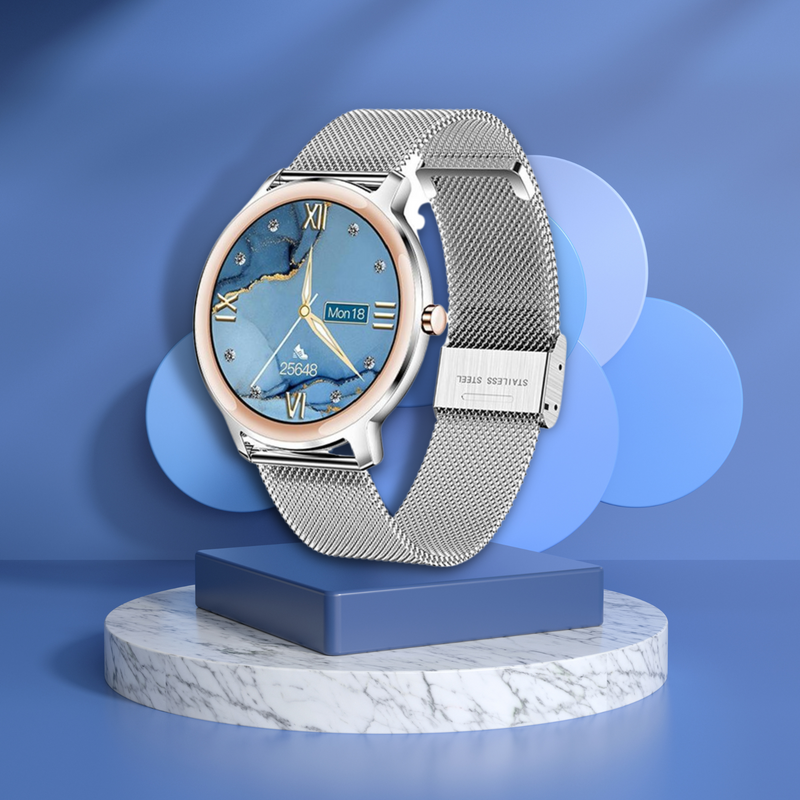 Elegant Full Touch Screen iOS Android Support Smart Watch for Women