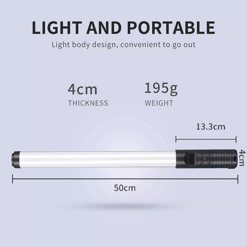 RGB Handheld LED Video Photography Light with Remote