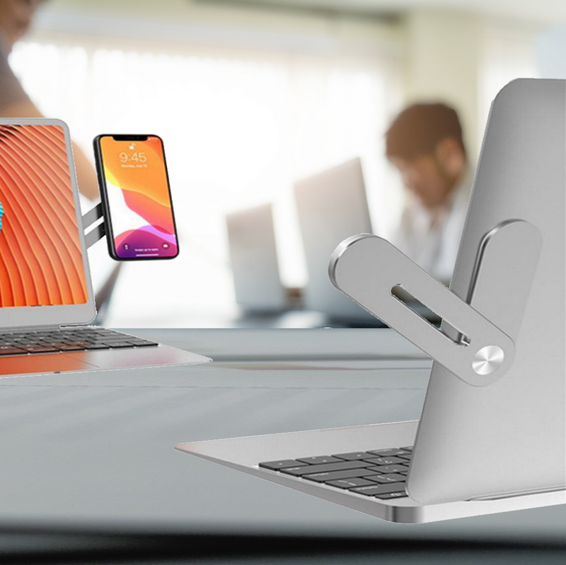 Bostin Life - Foldable Laptop Side Mount Magnetic Mobile Holder Bracket Electronics > Phone