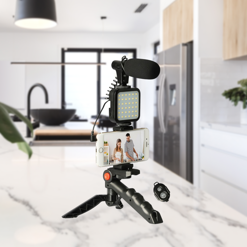 Photo Video Tripod Shooting Kit for Phones and Cameras