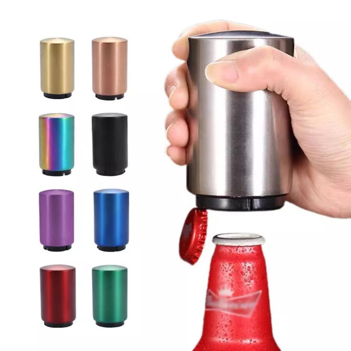 Stainless Steel Automatic Magnetic Bottle Cap Opener