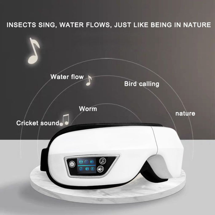 Wireless Digital Smart Heating Eye Massager - USB Type C Charging