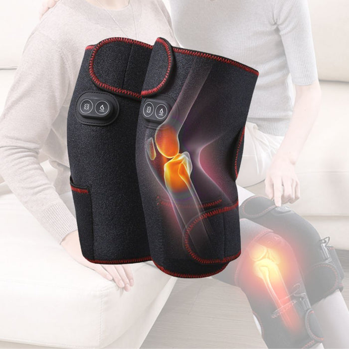 Infrared Heating Knee Warmers Massage Pads - USB Charging