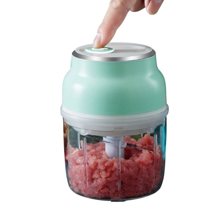 4 Blades Electric Mini Food Processor - USB Rechargeable