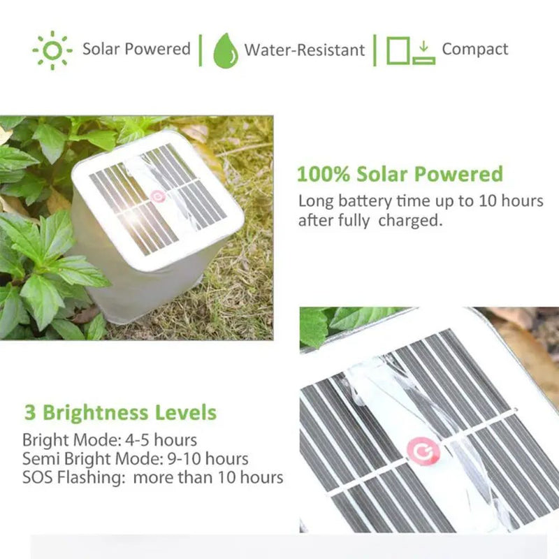 Inflatable Outdoor Camping Lantern - Solar Powered