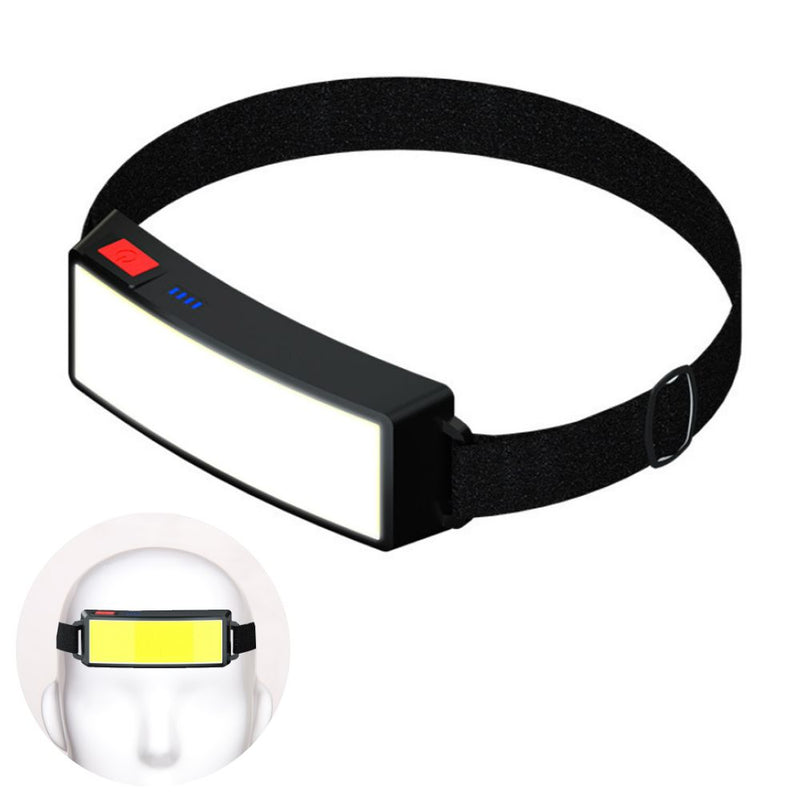 Mini COB Outdoor Head Mounted Light - USB Rechargeable