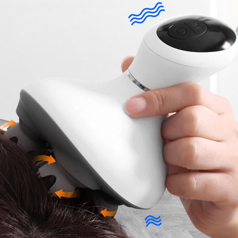 Vibrating Handheld Scalp Massager - USB Rechargeable