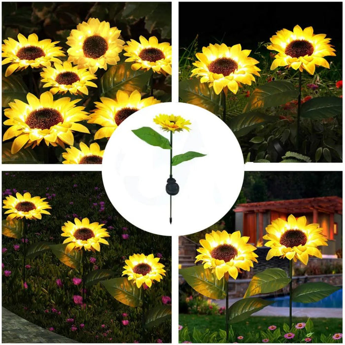 Sunflower Garden Lawn Decorative Light - Solar Powered