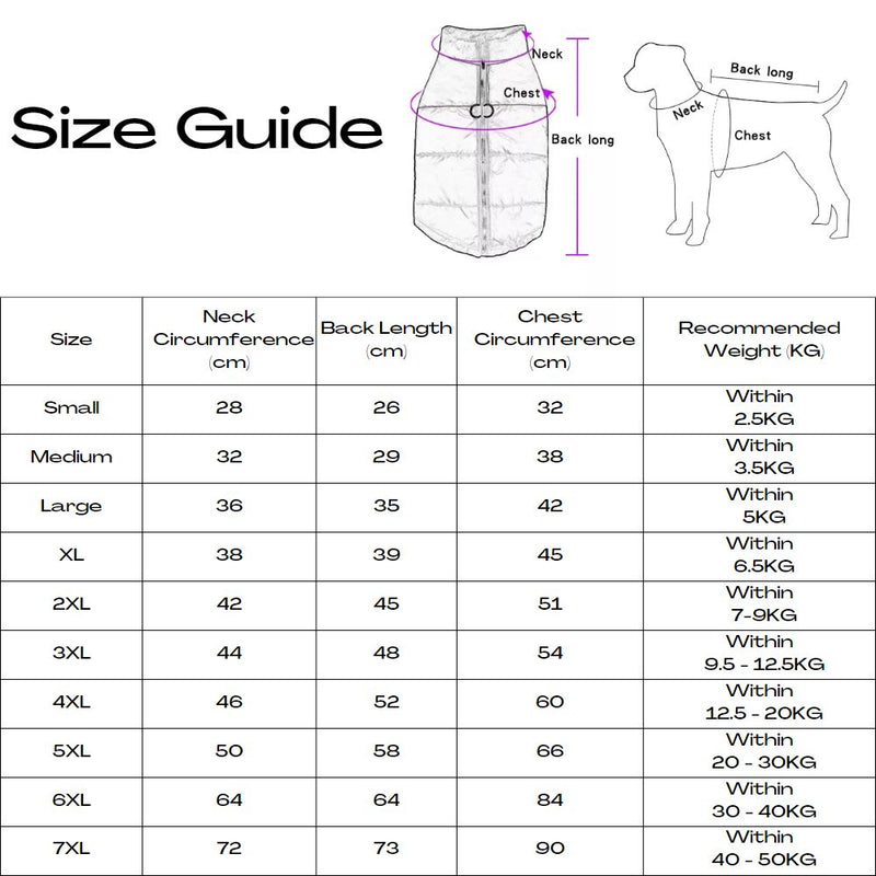 Warm Up Padded Zip Up Dog Jacket with Dual Leash Rings