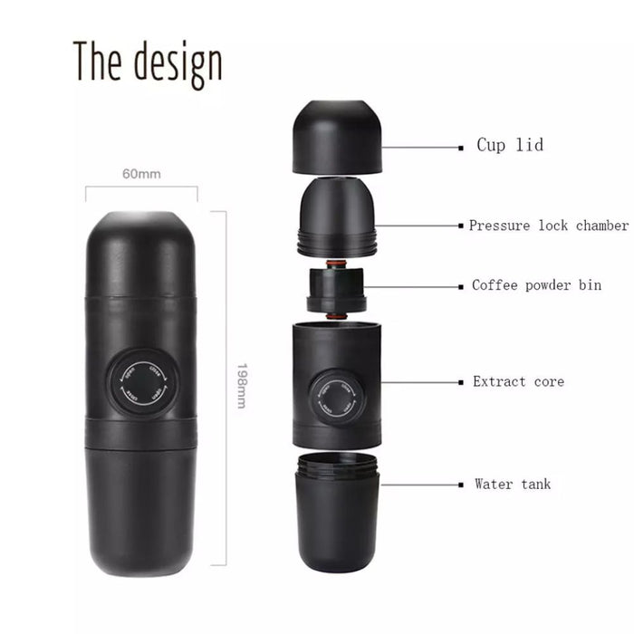 Manually Operated Mini Personal Portable Coffee Maker