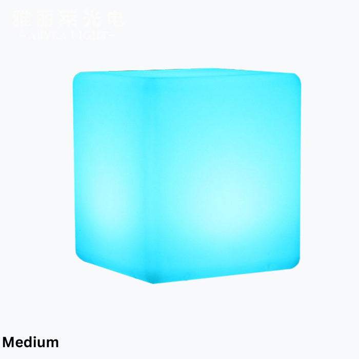 Remote Controlled LED Glowing Cube - USB Rechargeable