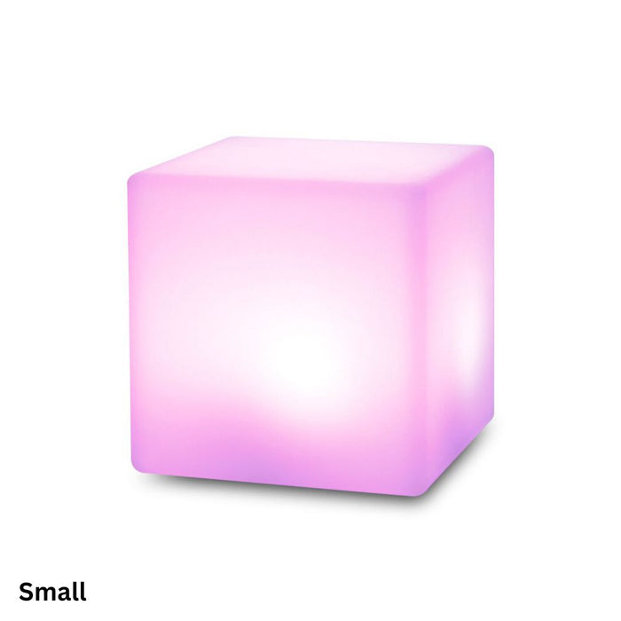 Remote Controlled LED Glowing Cube - USB Rechargeable