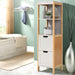 Bostin Life Artiss Bathroom Cabinet Tallboy Furniture Toilet Storage Laundry Cupboard 115Cm