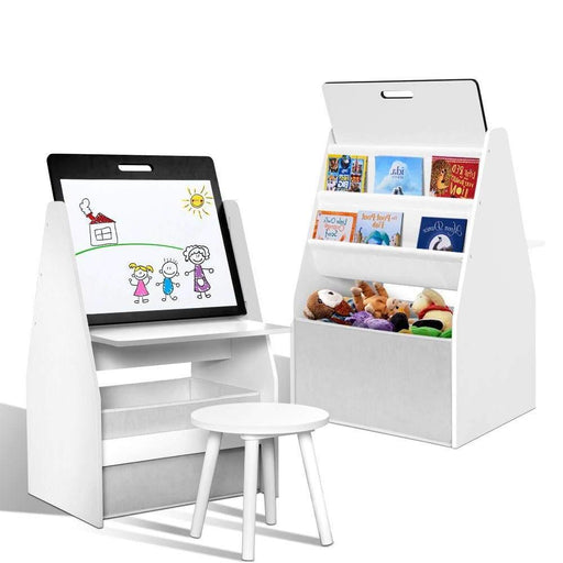 Bostin Life Keezi Kids Bookshelf Child Bookcase Bookstand Easel Whiteboard Magazine Rack Desk Baby &