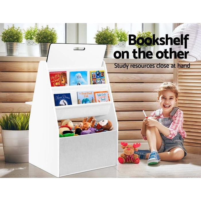 Bostin Life Keezi Kids Bookshelf Child Bookcase Bookstand Easel Whiteboard Magazine Rack Desk Baby &
