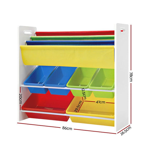 Bostin Life Keezi Kids Bookcase Childrens Bookshelf Toy Storage Organizer 3Tier Display Rack Baby &