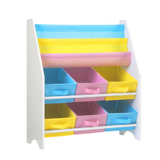 Bostin Life Keezi Kids Bookcase Childrens Bookshelf Toy Storage Organizer 2 Tiers Shelves Baby & >
