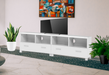 Bostin Life Tv Stand Entertainment Unit With Drawers - White Dropshipzone