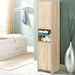 Bostin Life 185Cm Bathroom Cabinet Tallboy Furniture Toilet Storage Laundry Cupboard Oak Home &
