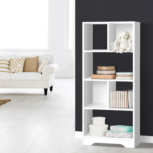 Bostin Life Artiss Display Shelf Bookcase Storage Cabinet Bookshelf Home Office White Dropshipzone