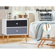 Bostin Life Artiss Bedside Tables Drawers Side Table Nightstand Lamp Storage Cabinet Dropshipzone
