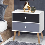 Bostin Life Artiss Bedside Tables Drawers Side Table Nightstand Lamp Storage Cabinet Dropshipzone
