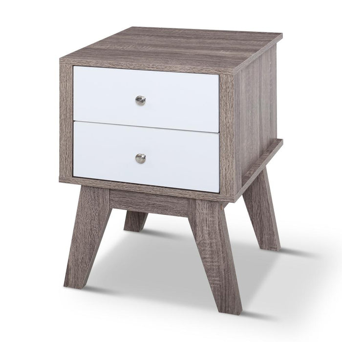 Bostin Life Artiss Bedside Tables Drawers Side Table Nightstand Storage Cabinet Wood Dropshipzone