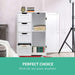 Bostin Life Artiss Bathroom Tallboy Storage Cabinet - White Dropshipzone