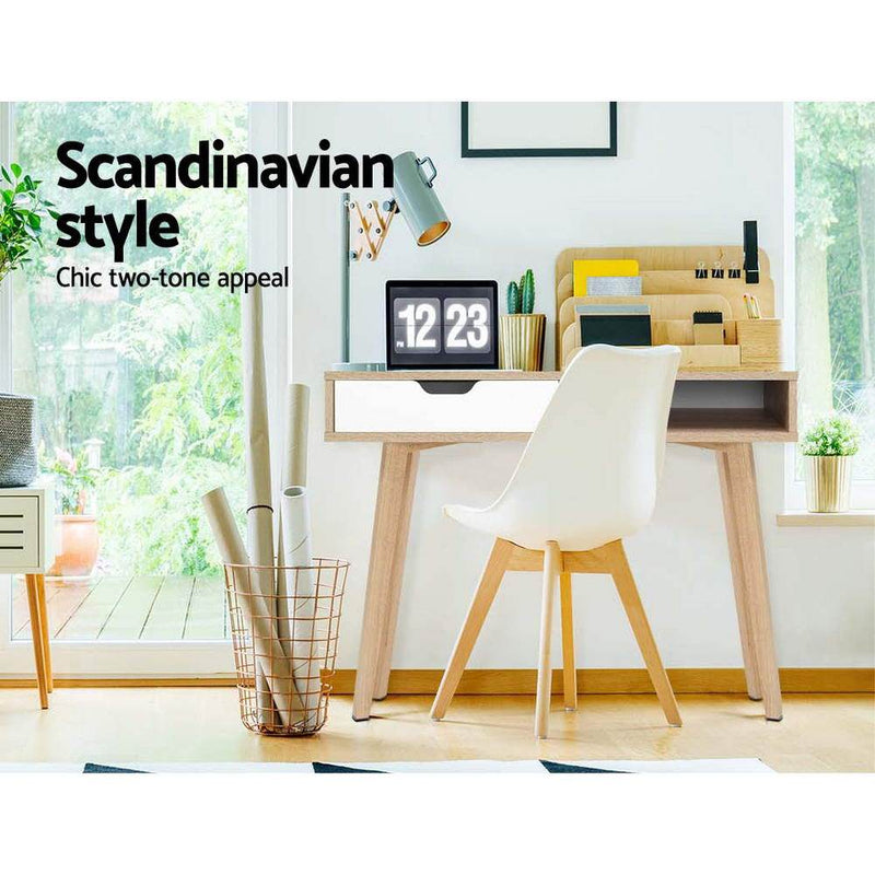 Bostin Life 2 Drawer Wood Computer Desk Dropshipzone