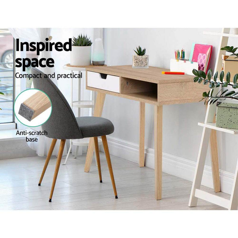 Bostin Life 2 Drawer Wood Computer Desk Dropshipzone
