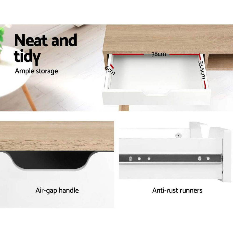 Bostin Life 2 Drawer Wood Computer Desk Dropshipzone