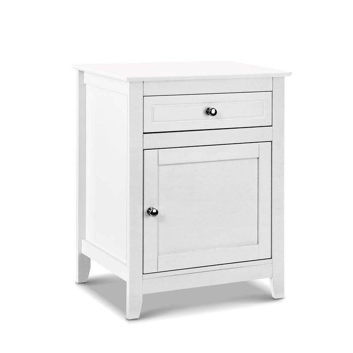 Bostin Life Bedside Tables Big Storage Drawers Cabinet Nightstand Lamp Chest White Dropshipzone