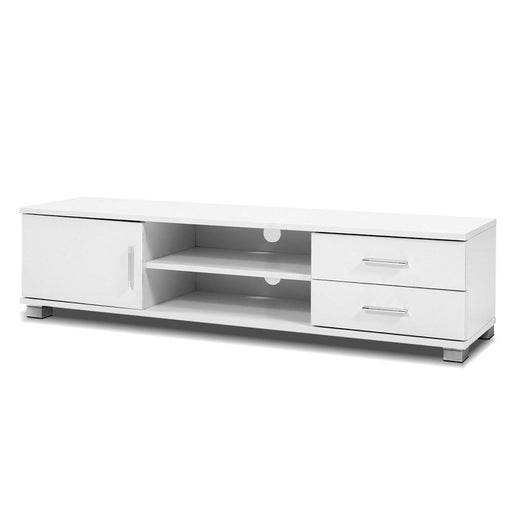 Bostin Life Entertainment Unit Tv Stand And Storage Cabinet With Drawers - White Furniture > Living