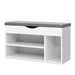 Bostin Life Shoe Cabinet Bench Shoes Organiser Storage Rack Shelf White Cupboard Box Dropshipzone