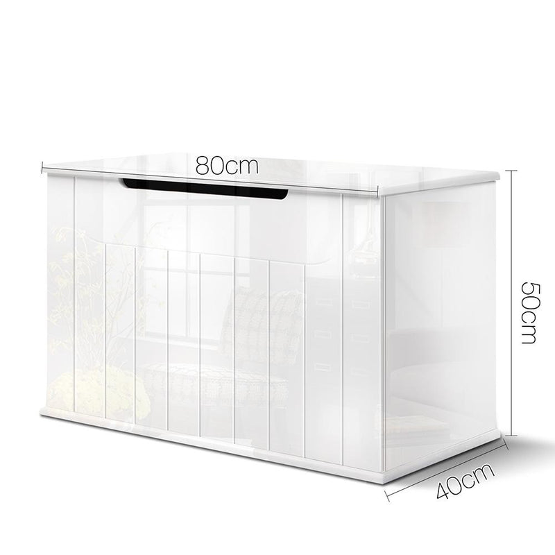 Bostin Life Artiss Baby Toy Box Nursery Wood Storage Chest Organizer - White Dropshipzone