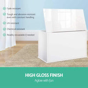 Bostin Life Artiss Baby Toy Box Nursery Wood Storage Chest Organizer - White Dropshipzone