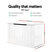 Bostin Life Artiss Baby Toy Box Nursery Wood Storage Chest Organizer - White Dropshipzone