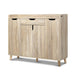 Bostin Life Shoe Cabinet Shoes Storage Rack 120Cm Organiser Drawer Cupboard Wood Dropshipzone