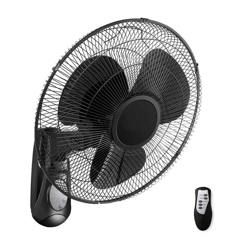 Bostin Life 40Cm Wall Mounted Fan With Remote Control - Black Appliances > Fans