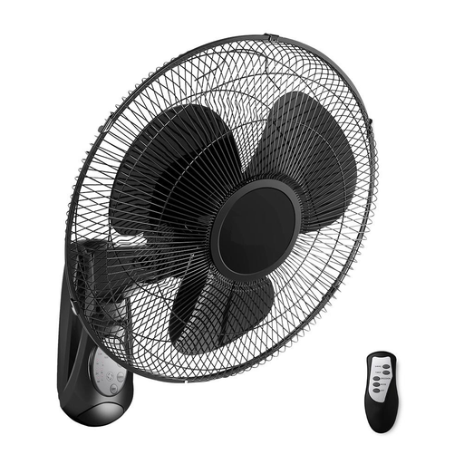 Bostin Life 40Cm Wall Mounted Fan With Remote Control - Black Appliances > Fans