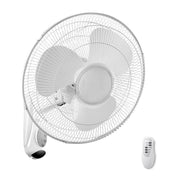 Bostin Life 40Cm Wall Mounted Fan With Remote Control - White Dropshipzone