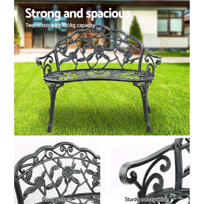Bostin Life Gardeon Victorian Garden Bench - Green Furniture > Outdoor