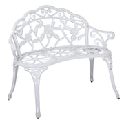 Gardeon Victorian Garden Bench White Furniture > Outdoor