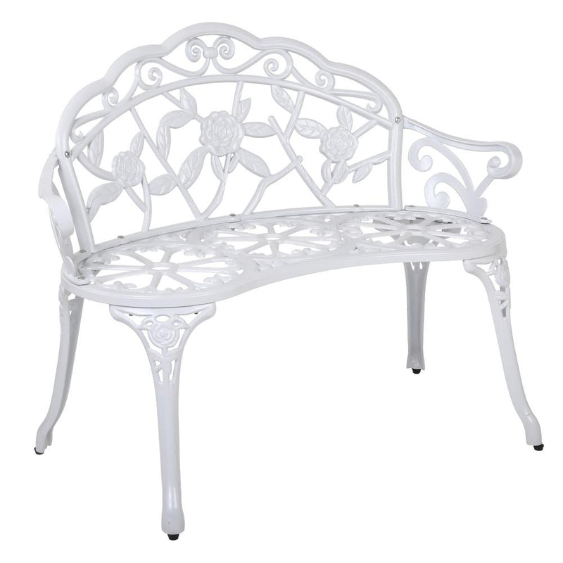 Gardeon Victorian Garden Bench White Furniture > Outdoor